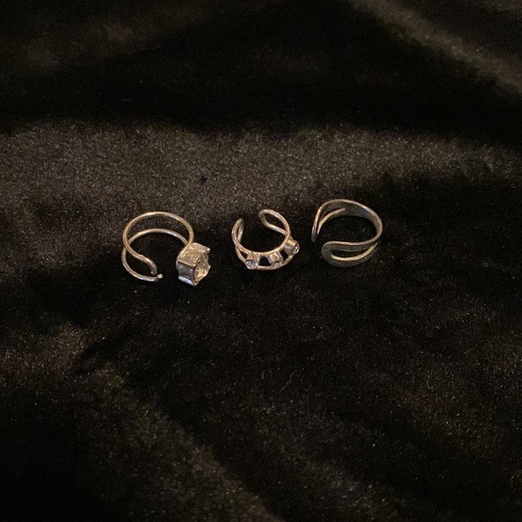 Silver Cartlidge Hoop Diamond Earrings - Picture 2 of 5